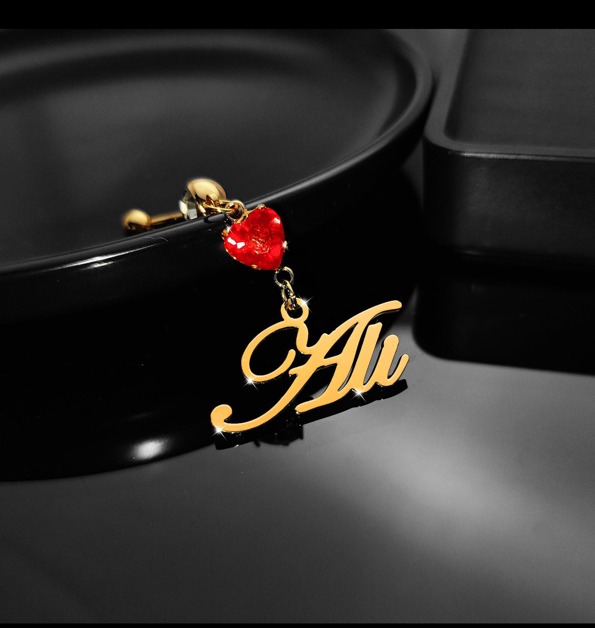 Custom Name Belly Ring Pick Your BirthStone Color