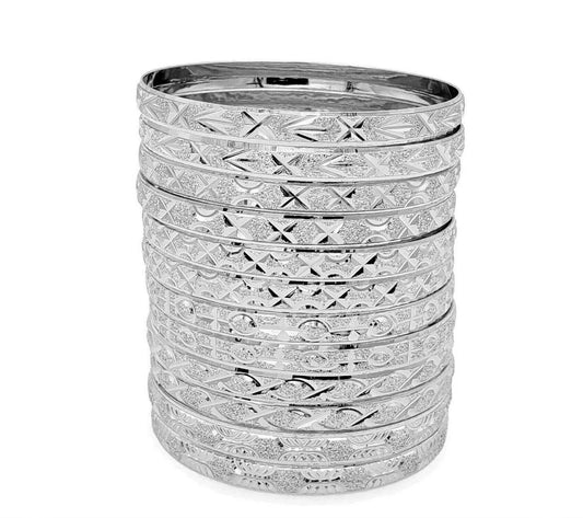 Real Gold Plated 12 Pack Of Bangles