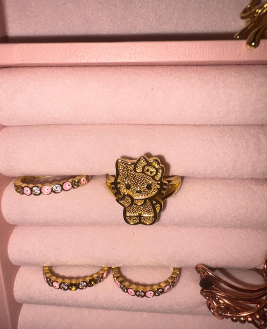 Hello Kitty Gold Ring