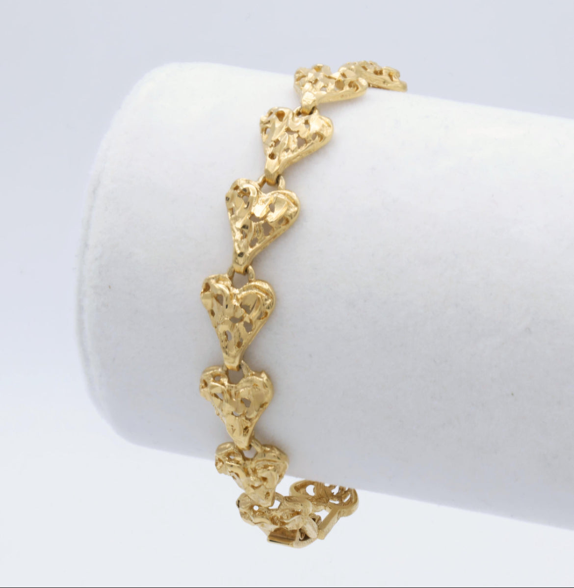 14k Gold Plated HRT Nugget Bracelet