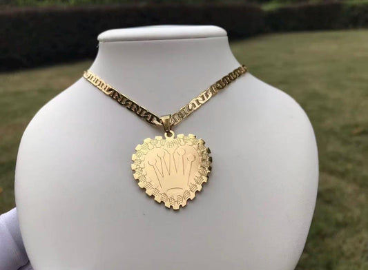 Rollie Heart Frame Necklace